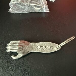 2 pack Supreme Silver Hand Bottle Opener Keychain